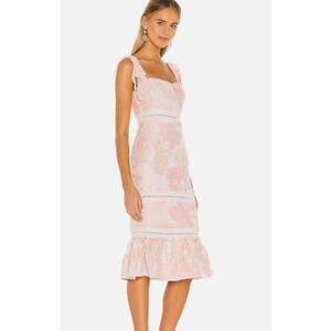 Elegant Pink Floral Dress